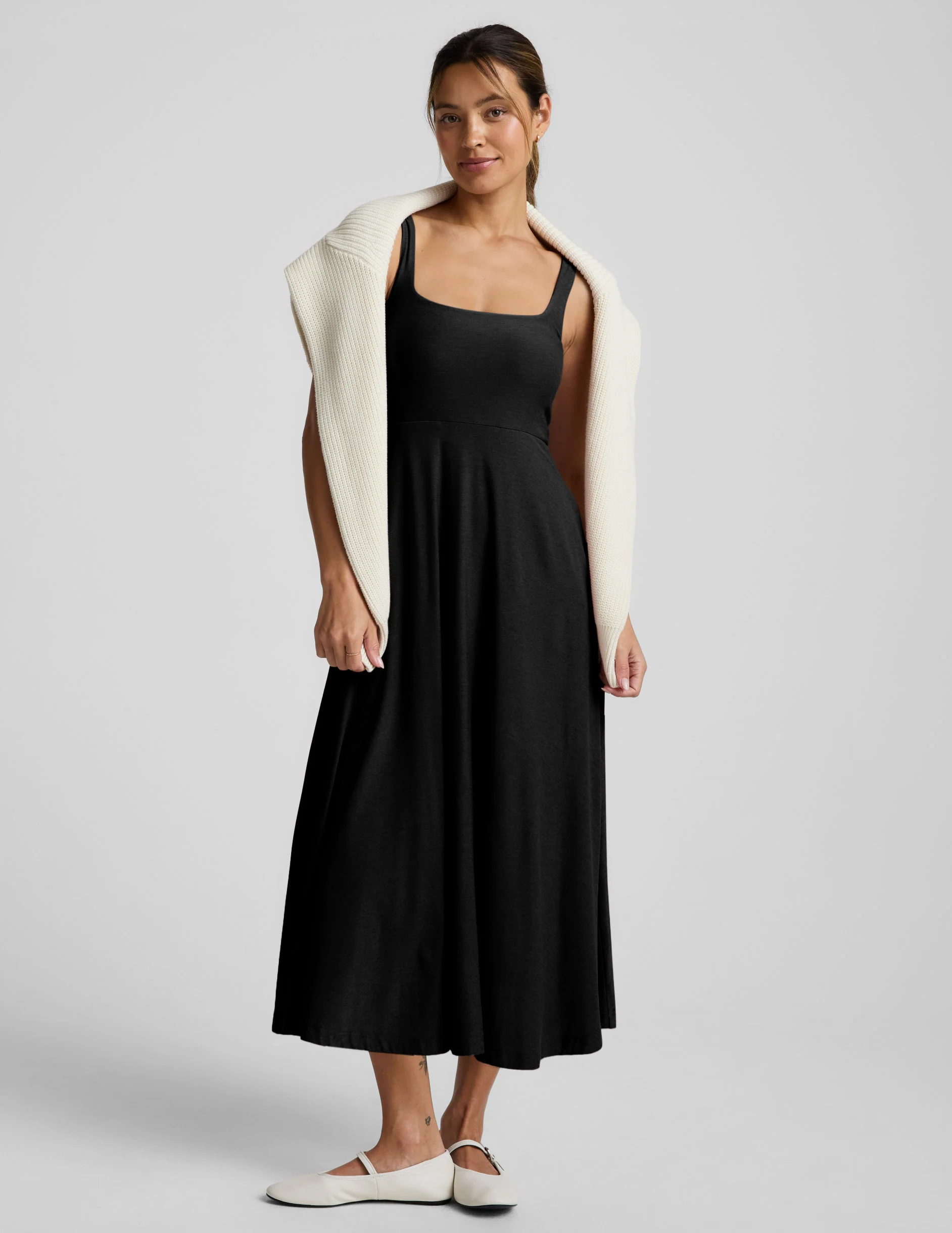 Featherweight At The Ready Square Neck Midi Dress - Image 2