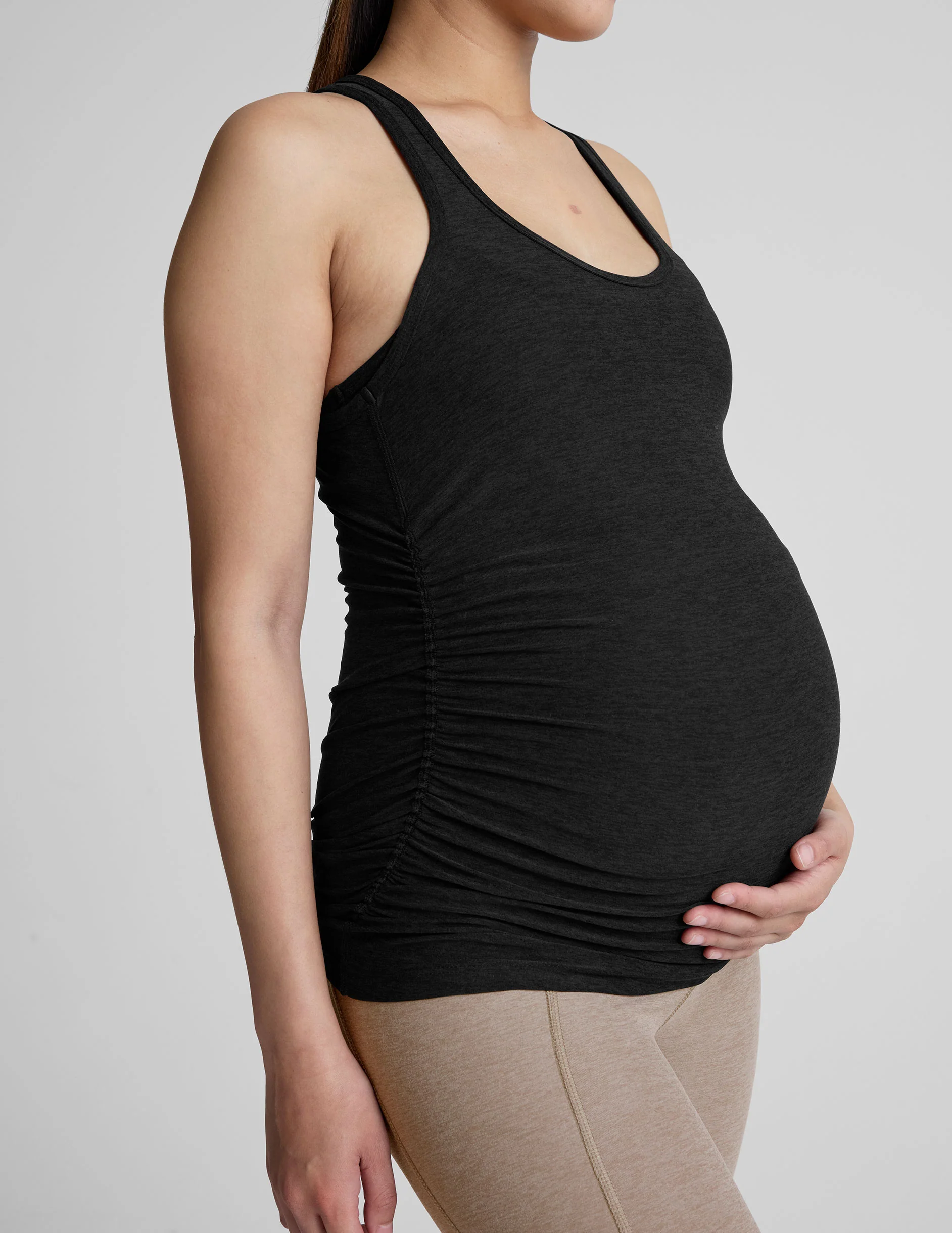 Featherweight Let It Grow Racerback Maternity Tank - Image 4