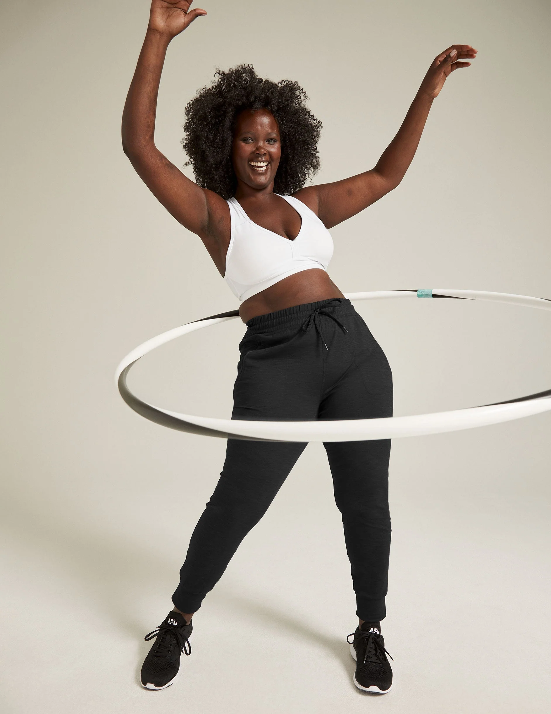 Heather Rib Street Jogger - Image 11