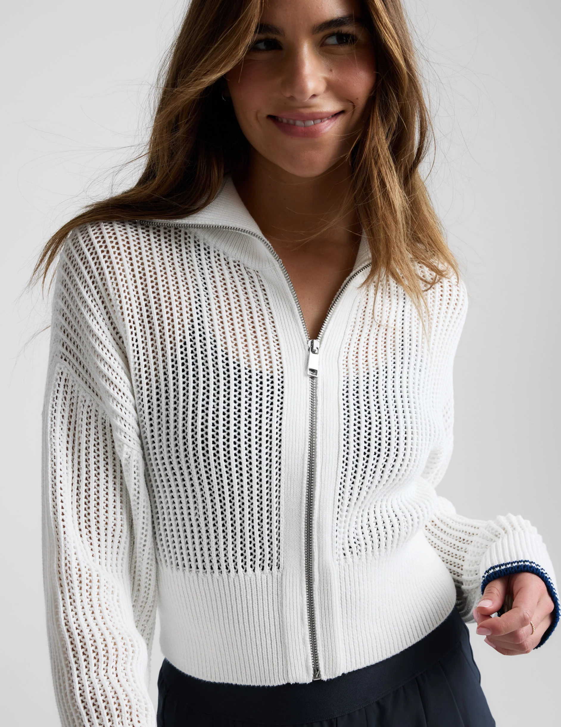 Here's The Stitch Zip Sweater - Image 4