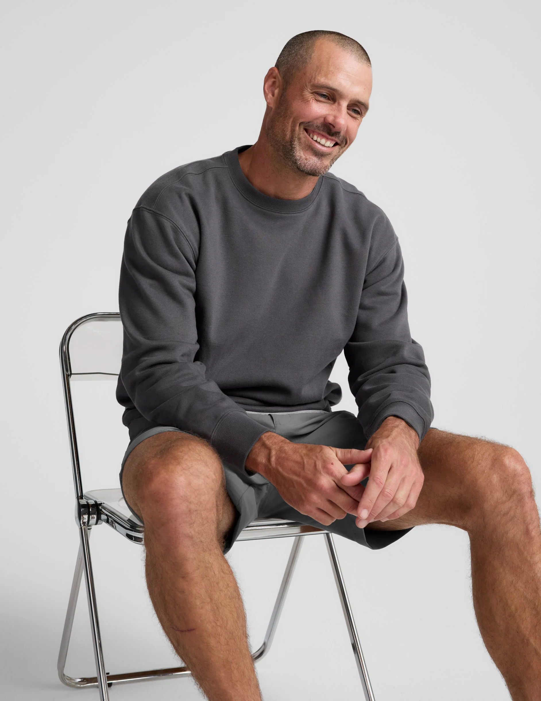 LuxeFleece Men's Crewneck Pullover - Image 5