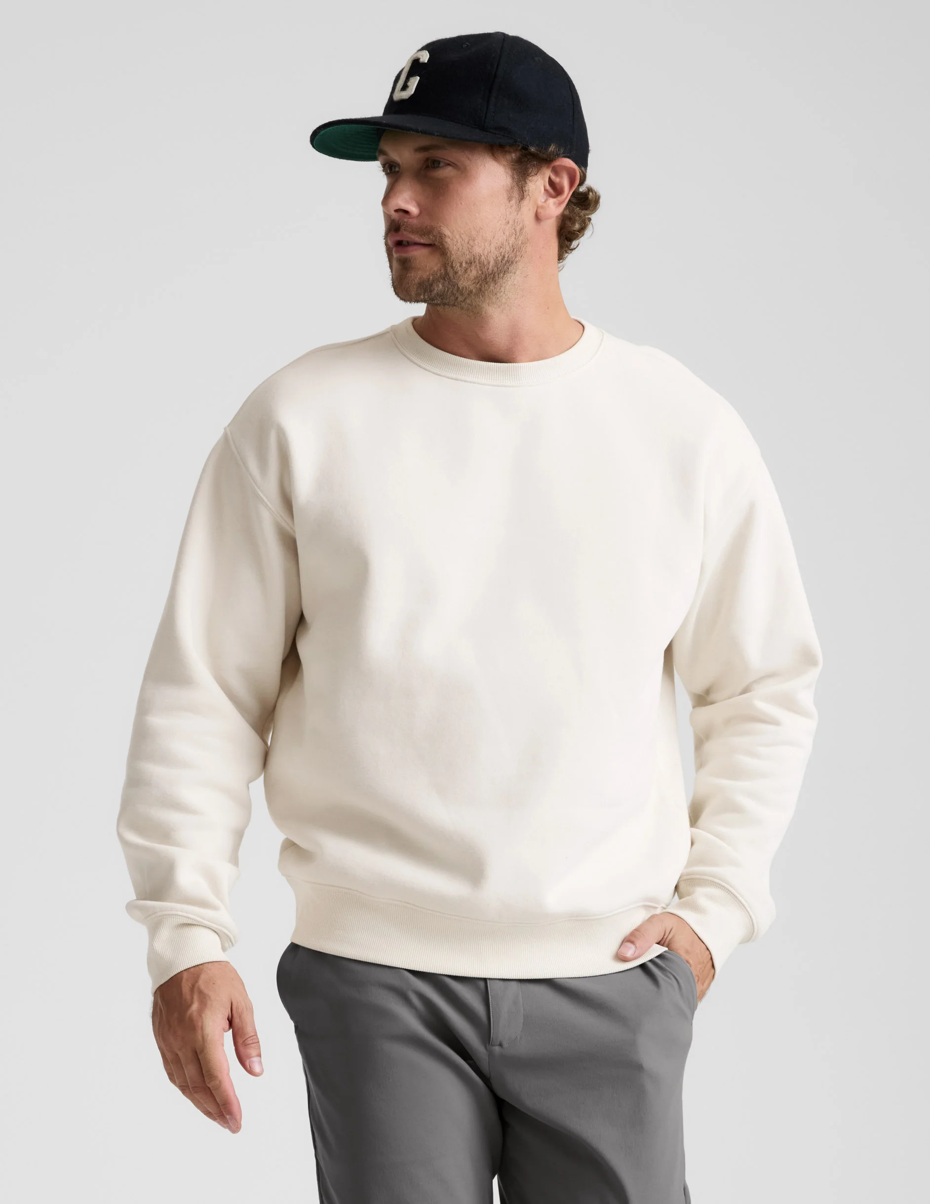 LuxeFleece Men's Crewneck Pullover - Image 3
