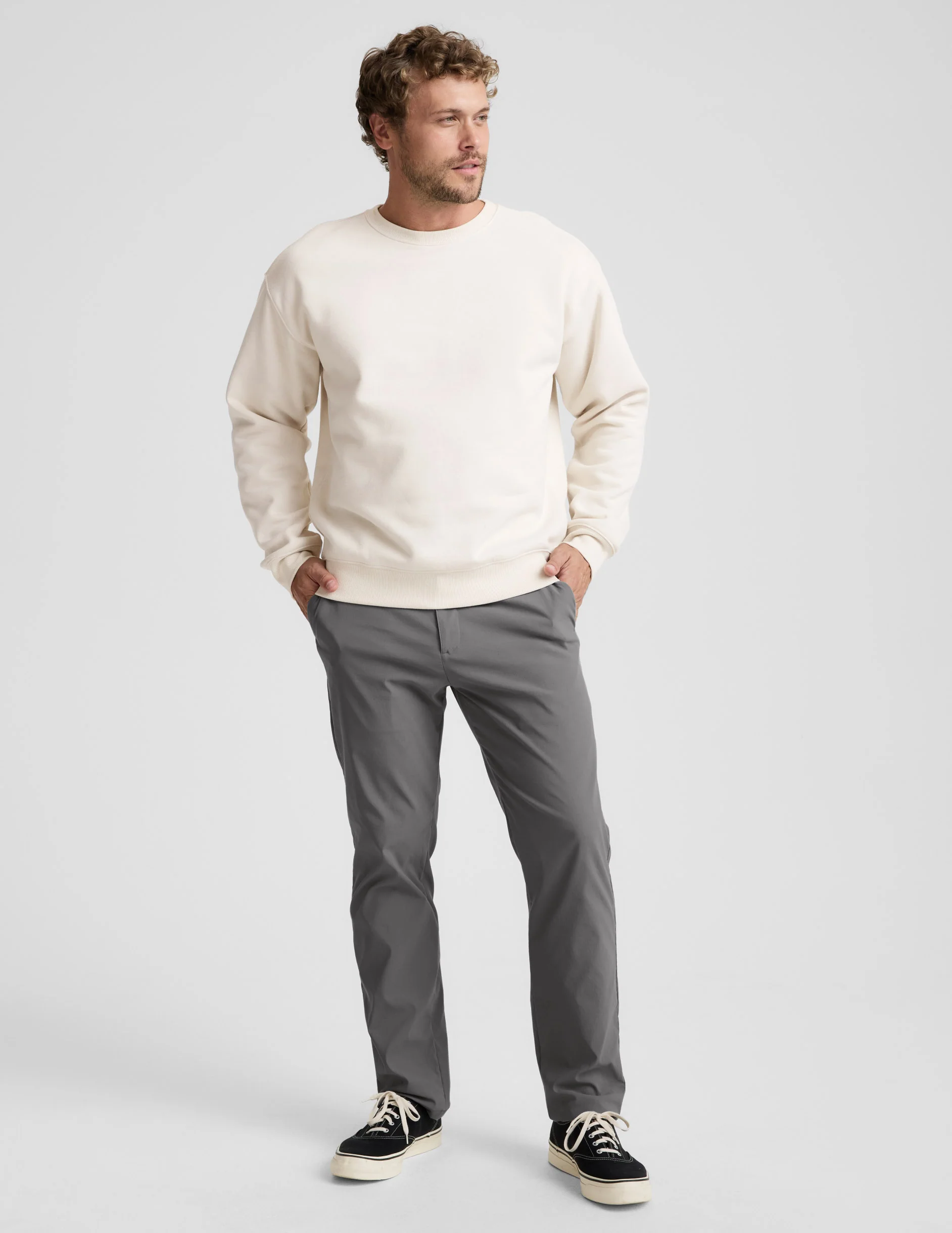LuxeFleece Men's Crewneck Pullover - Image 4