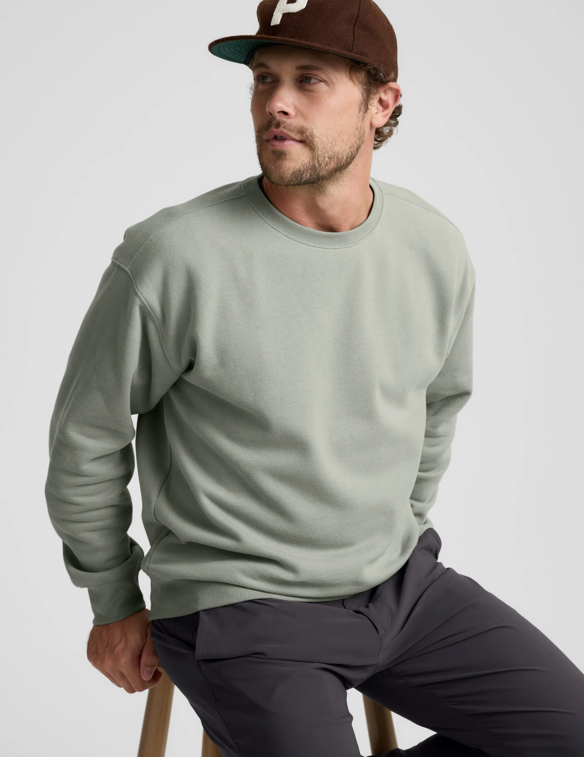 LuxeFleece Men's Crewneck Pullover - Image 3