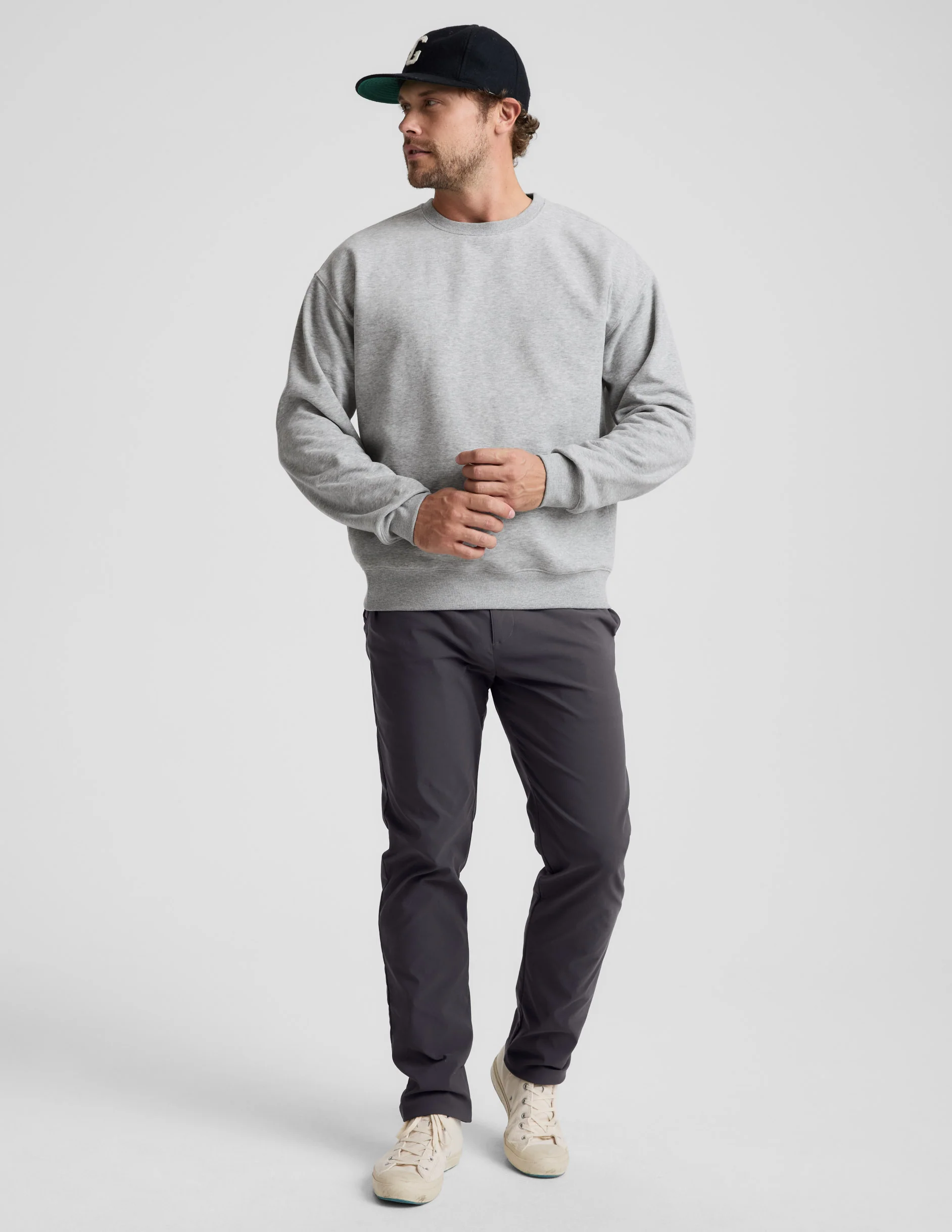 LuxeFleece Men's Crewneck Pullover - Image 2
