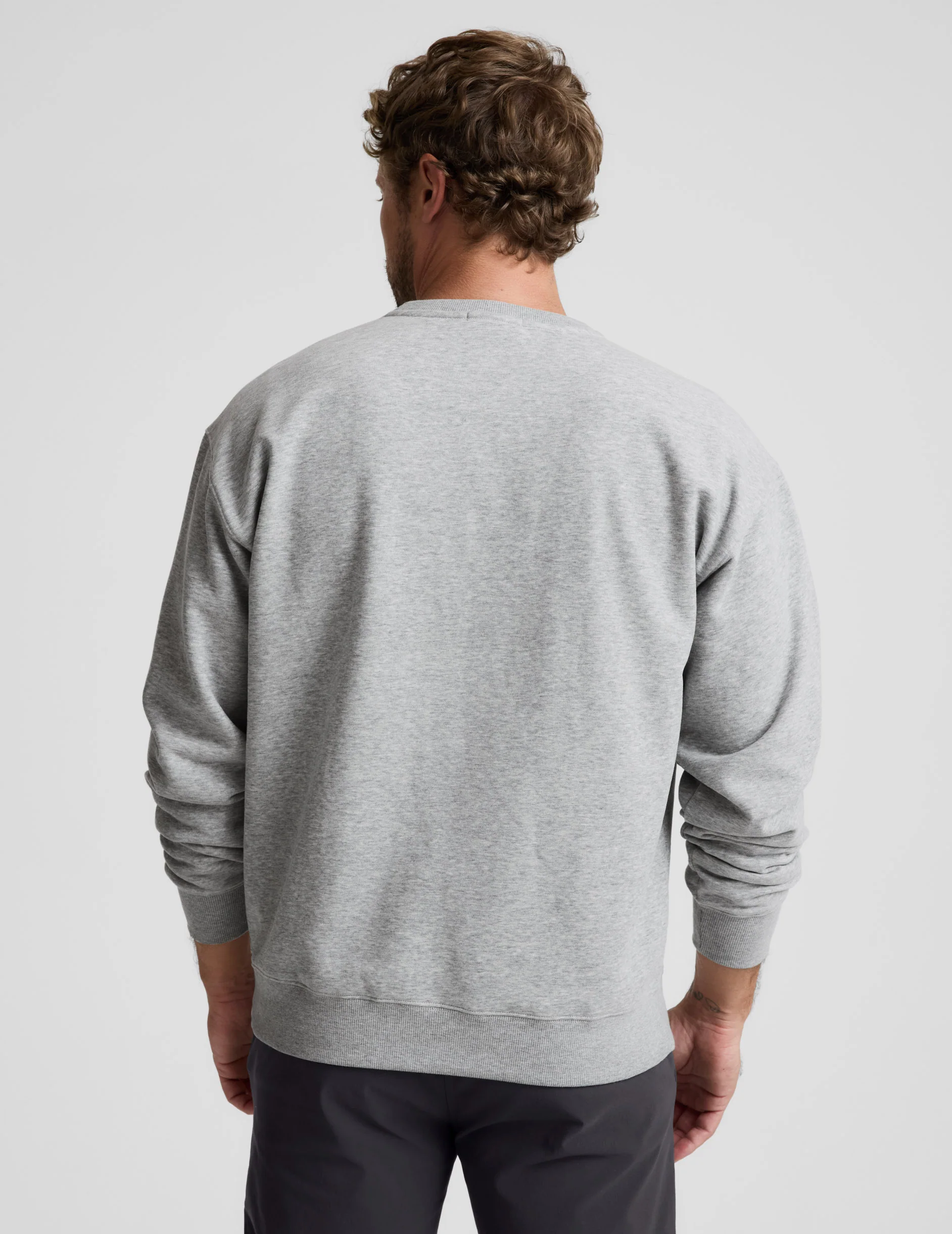 LuxeFleece Men's Crewneck Pullover - Image 3