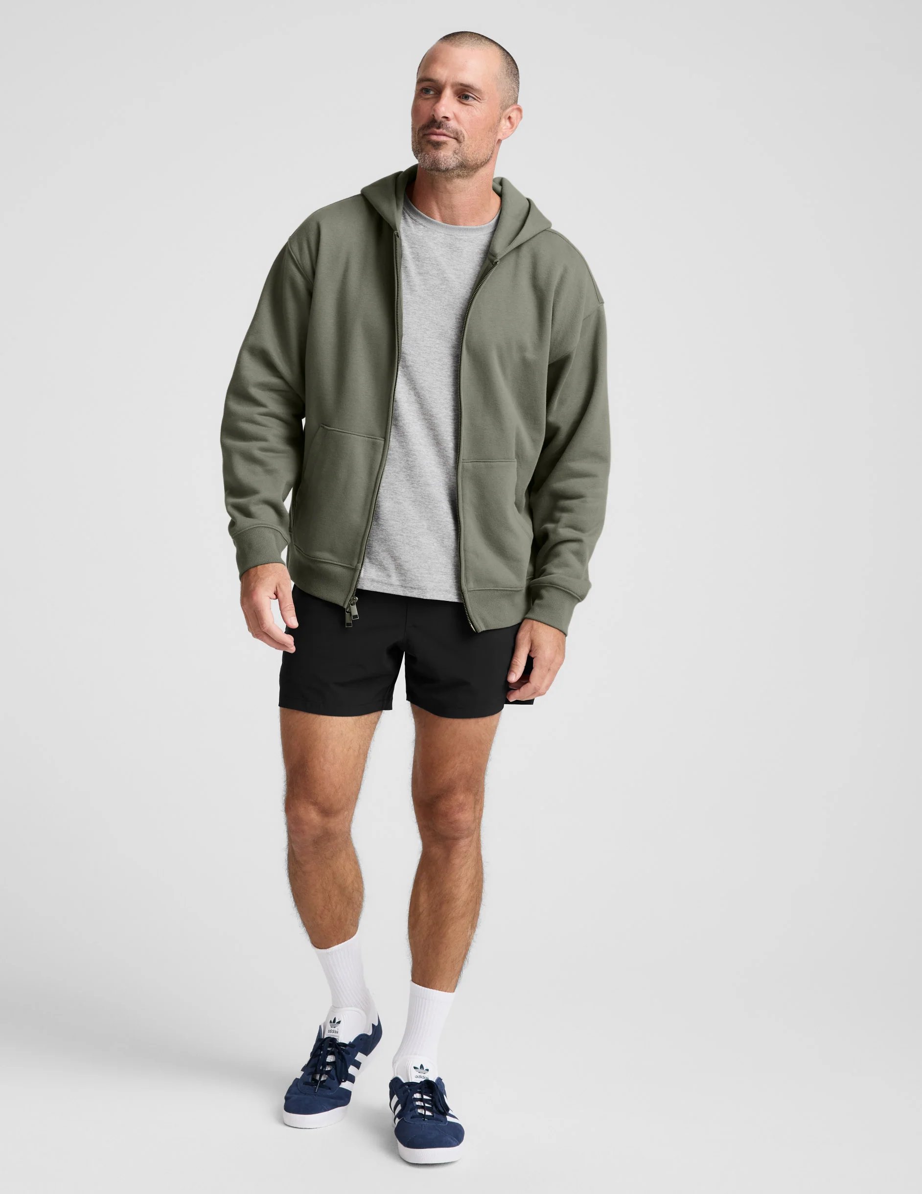 LuxeFleece Men's Full Zip Hoodie - Image 3