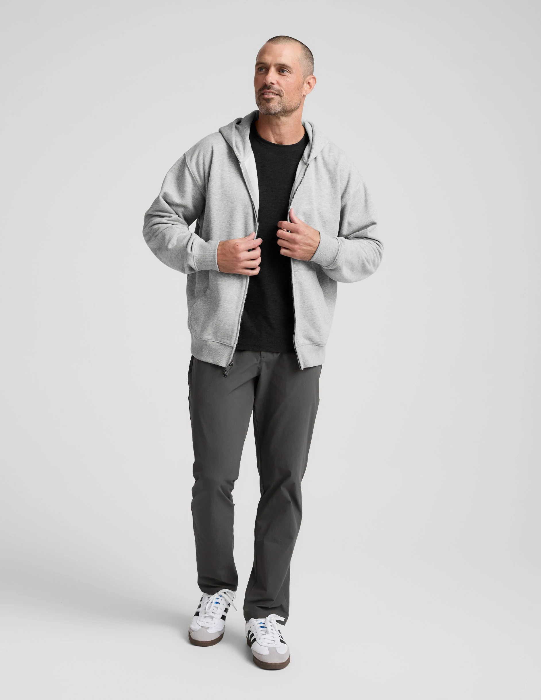 LuxeFleece Men's Full Zip Hoodie - Image 2