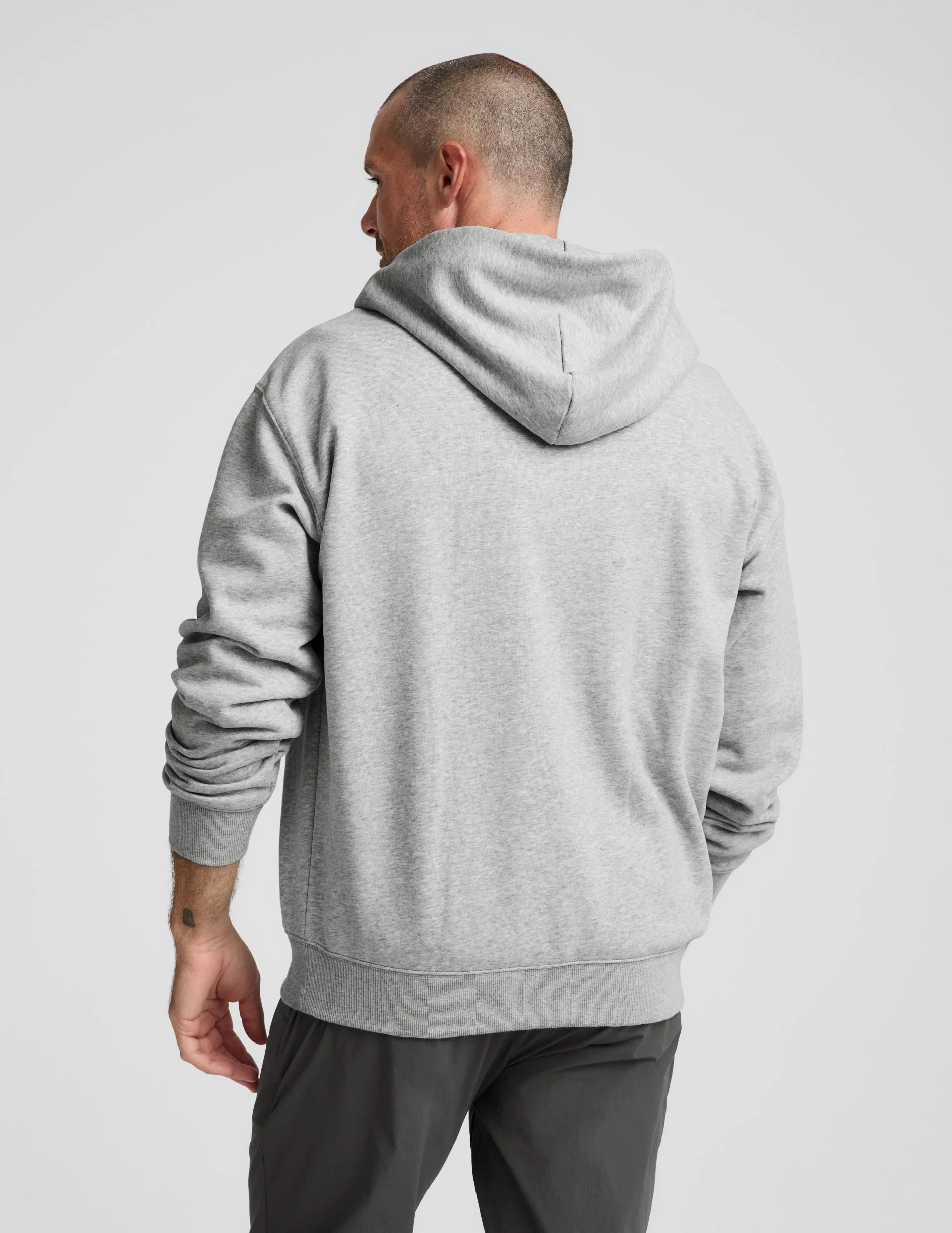 LuxeFleece Men's Full Zip Hoodie - Image 4