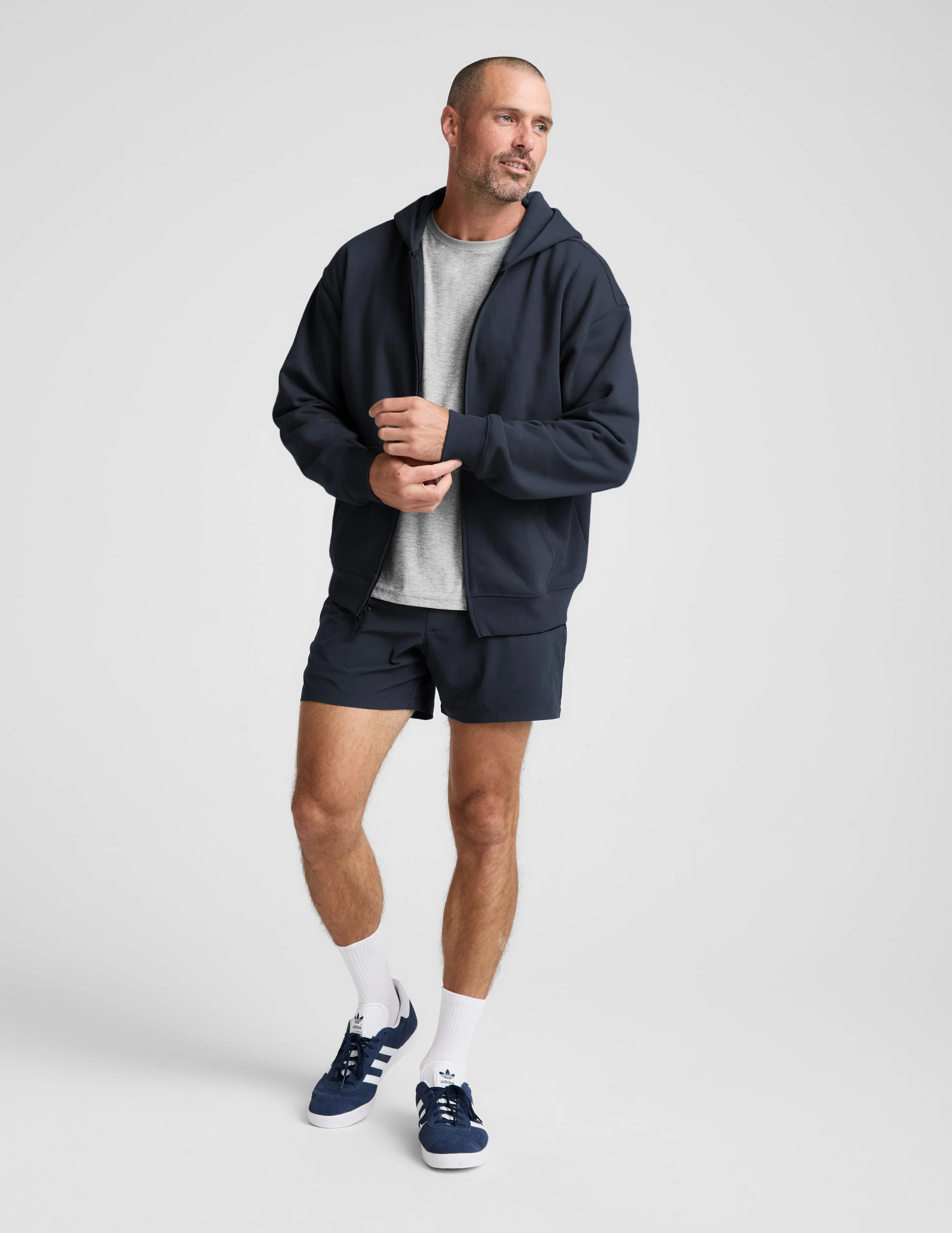 LuxeFleece Men's Full Zip Hoodie - Image 2