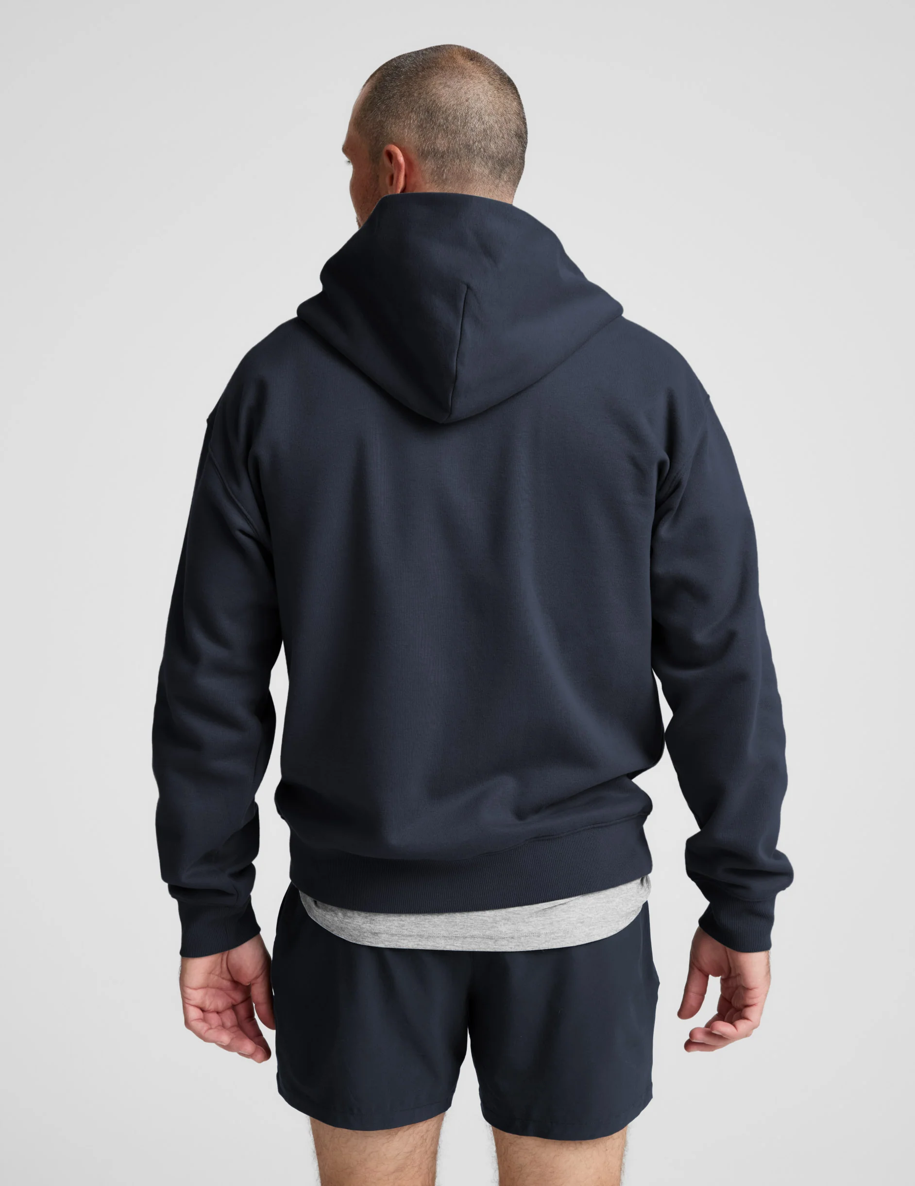 LuxeFleece Men's Full Zip Hoodie - Image 3