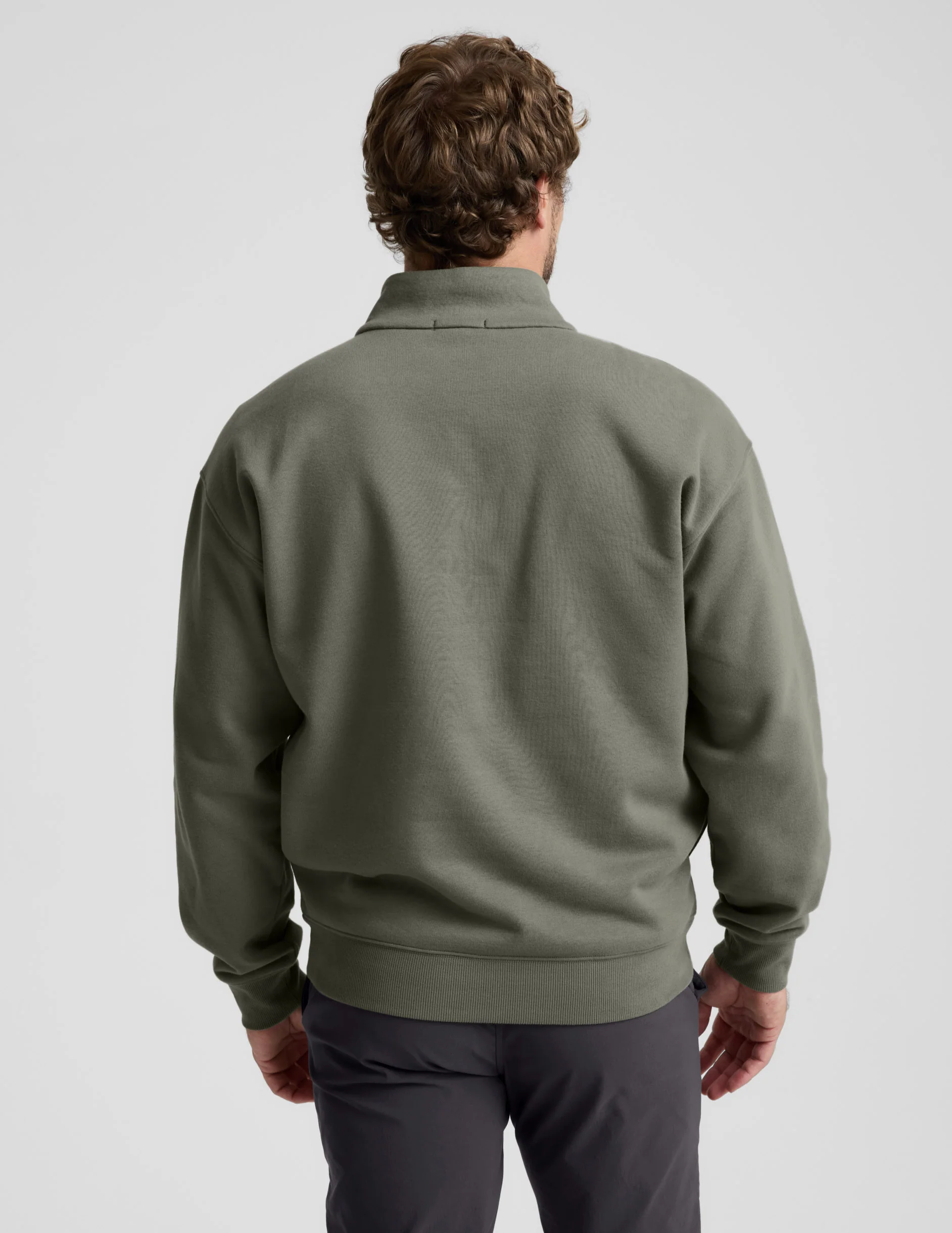 LuxeFleece Men's Half Zip Pullover - Image 3