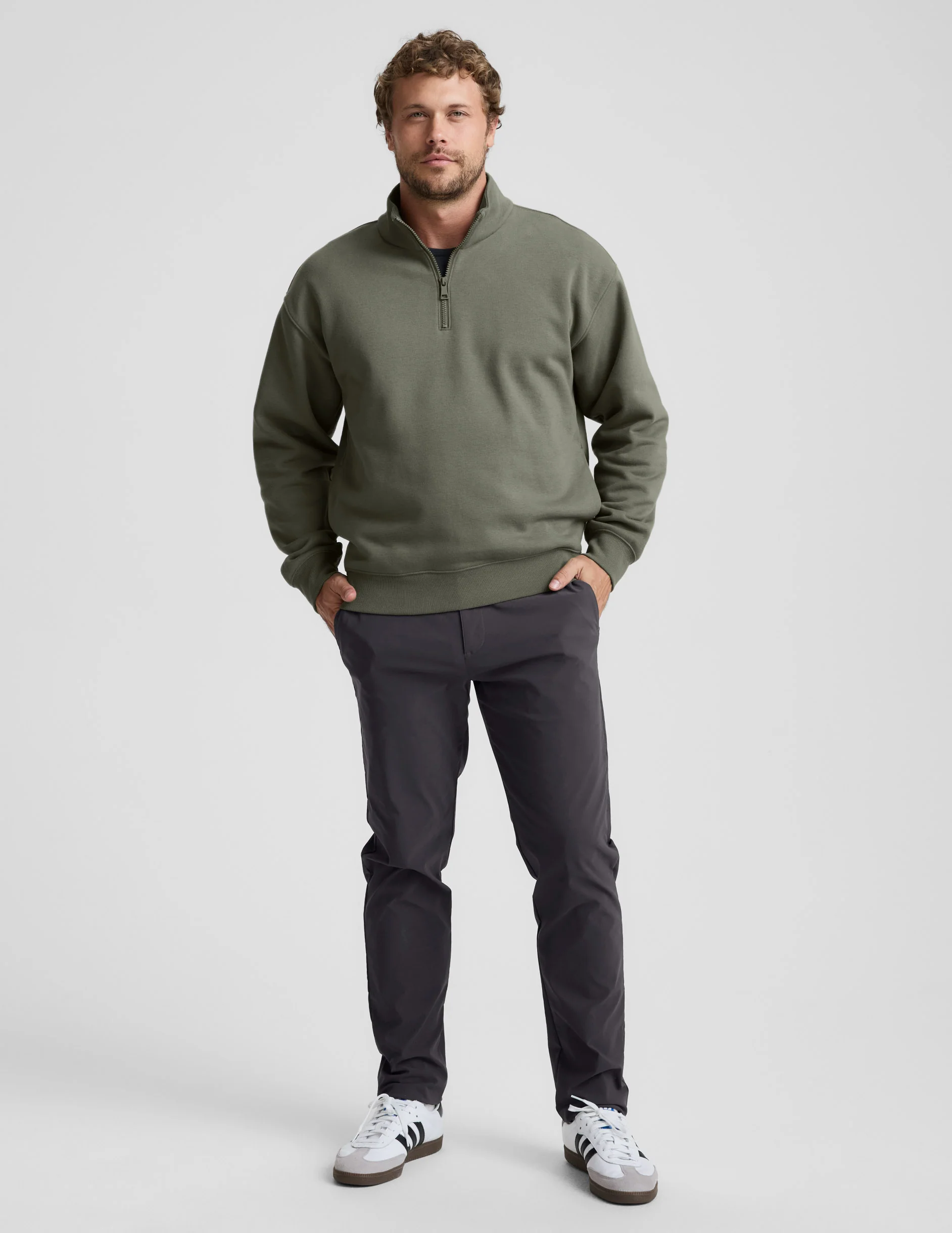 LuxeFleece Men's Half Zip Pullover - Image 5