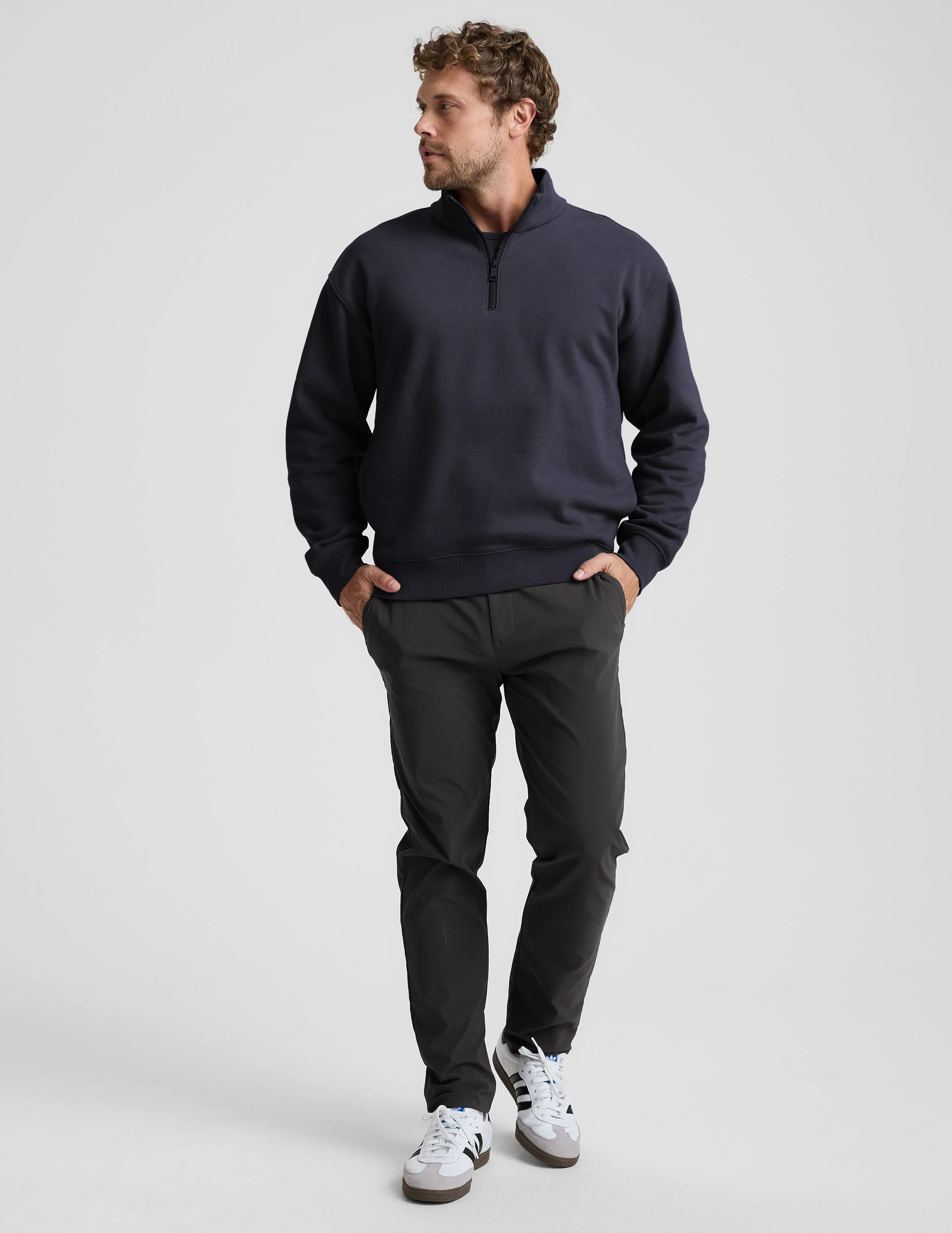 LuxeFleece Men's Half Zip Pullover - Image 3