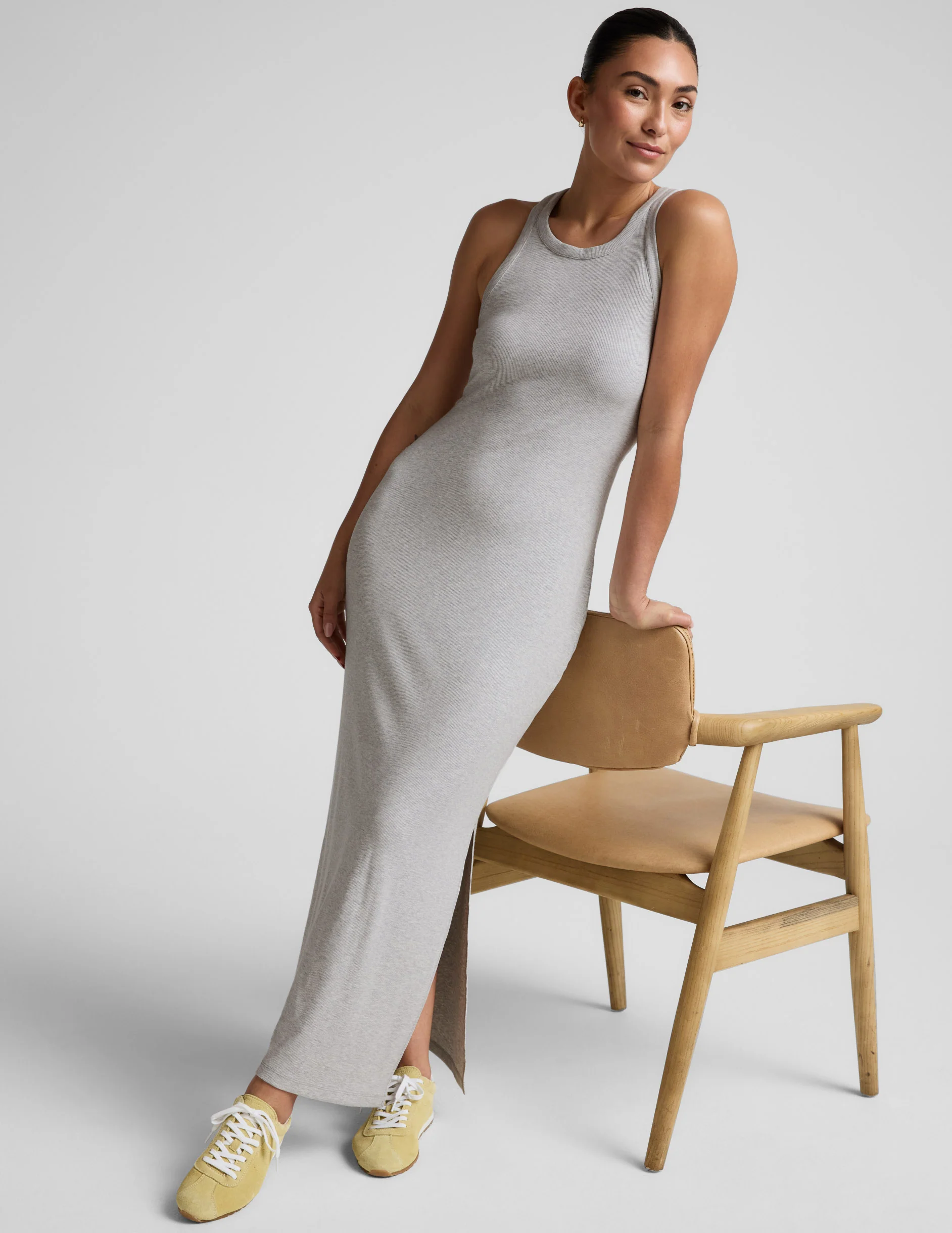 Ribbed High Neck Maxi Dress - Image 3