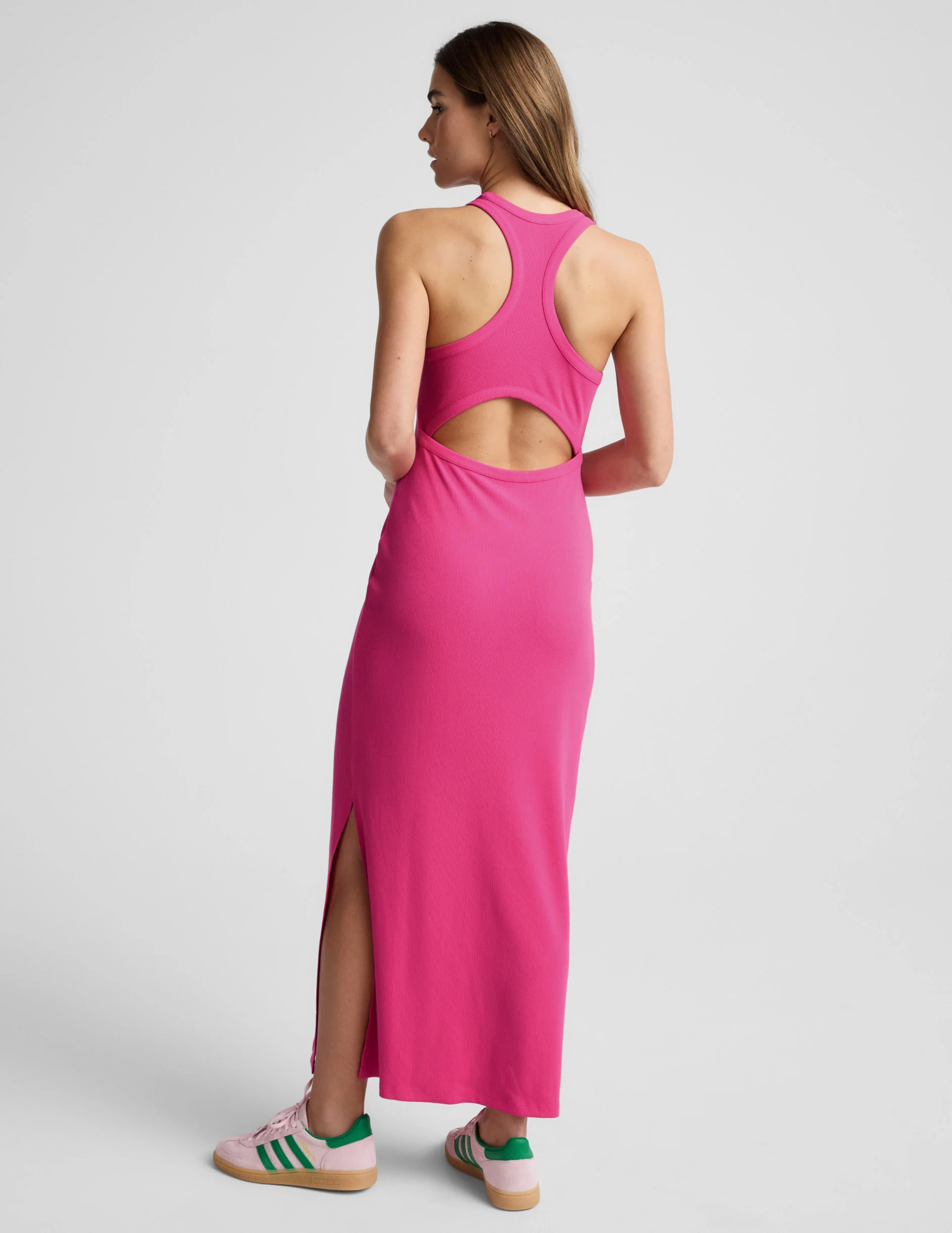 Ribbed High Neck Maxi Dress - Image 4
