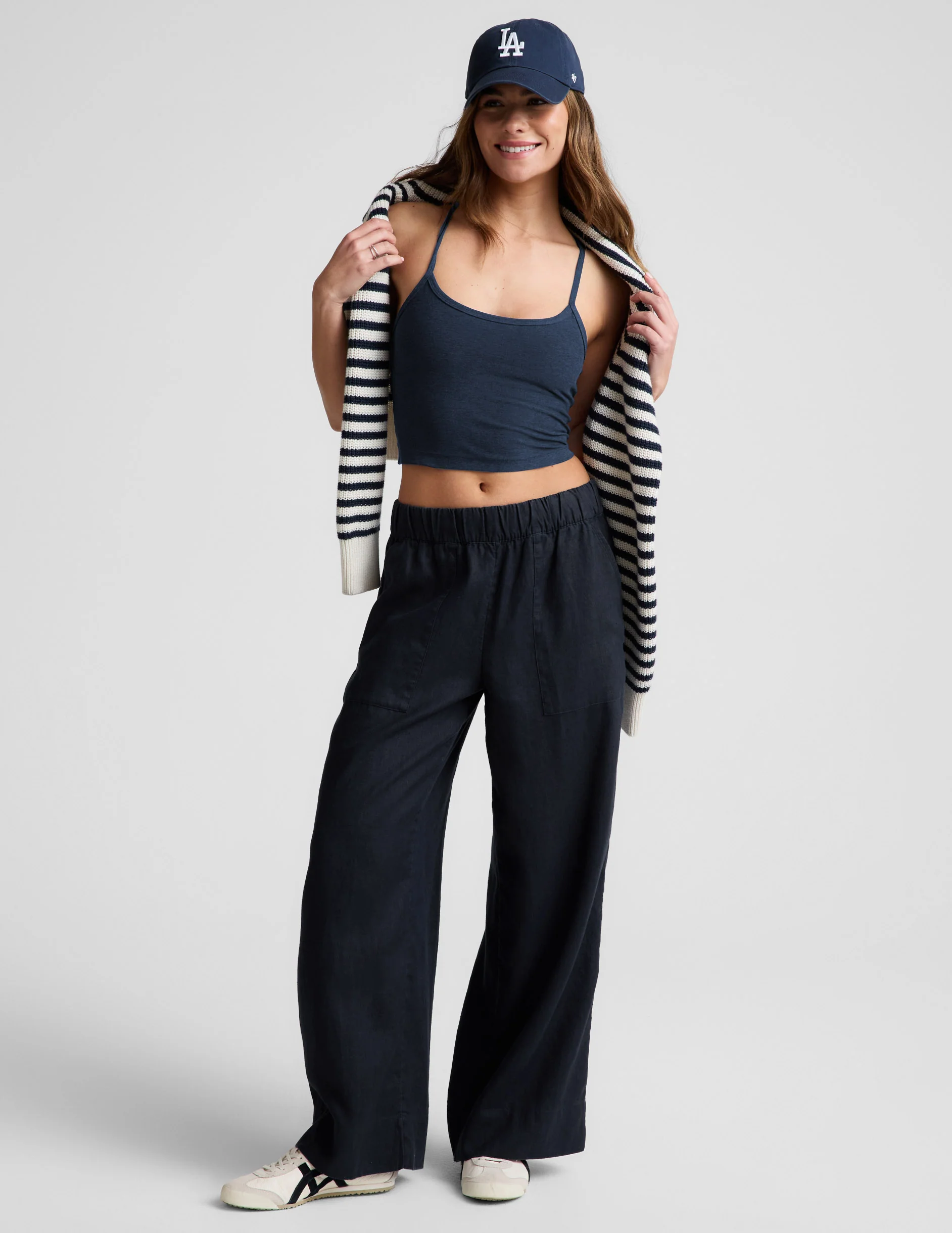 SoftWash Linen Easy Wide Leg Pant 29" - Image 2