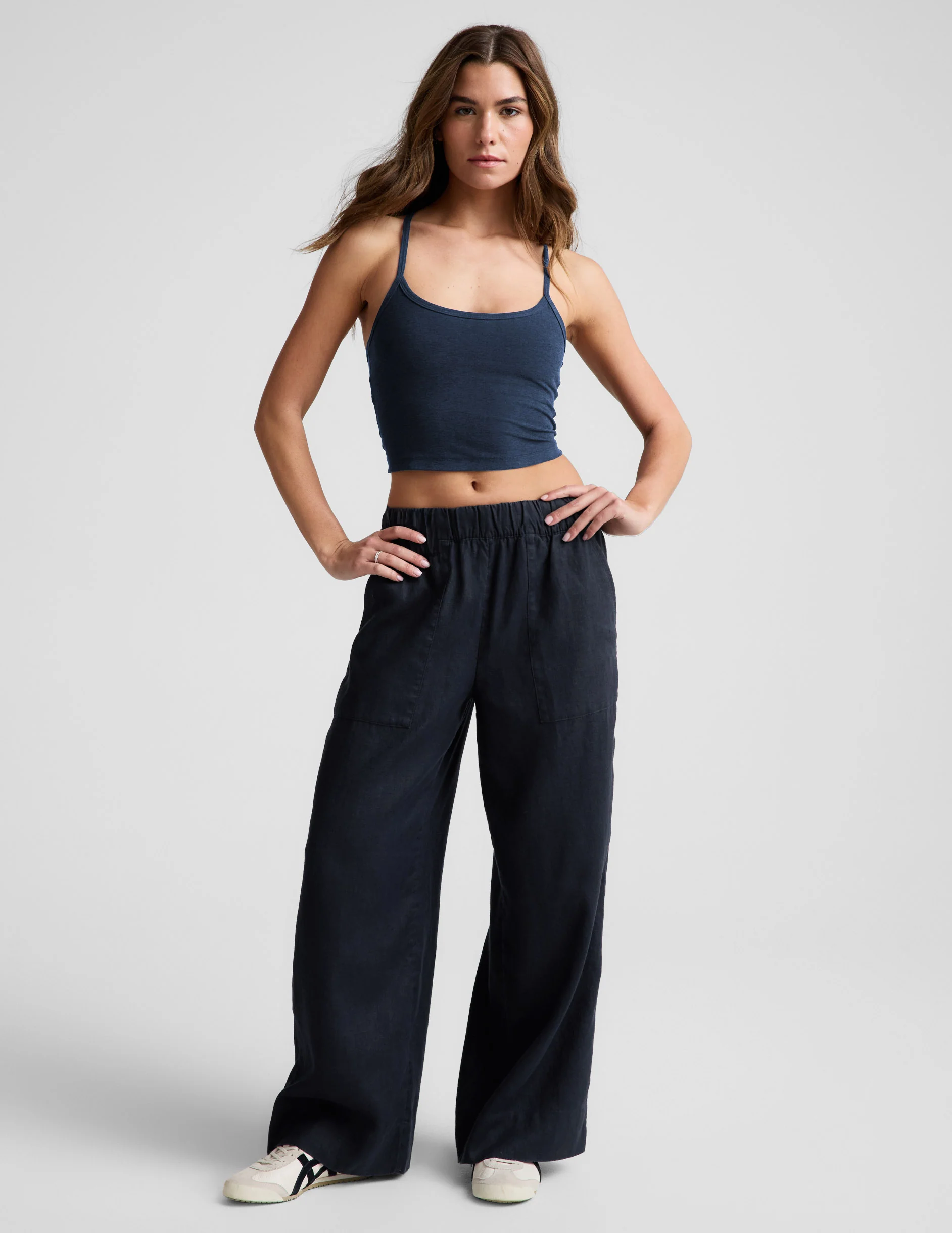SoftWash Linen Easy Wide Leg Pant 29" - Image 3