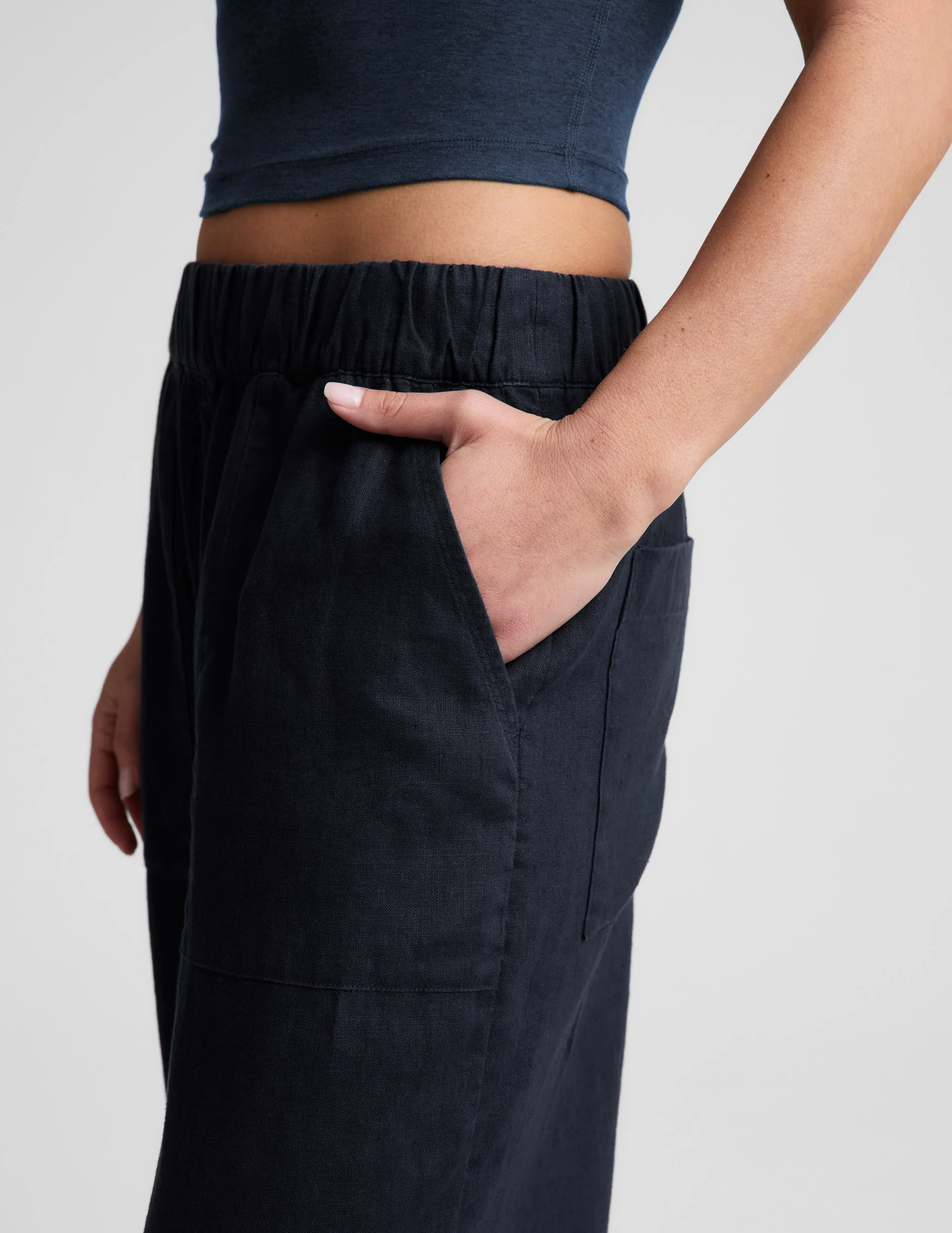 SoftWash Linen Easy Wide Leg Pant 29" - Image 4