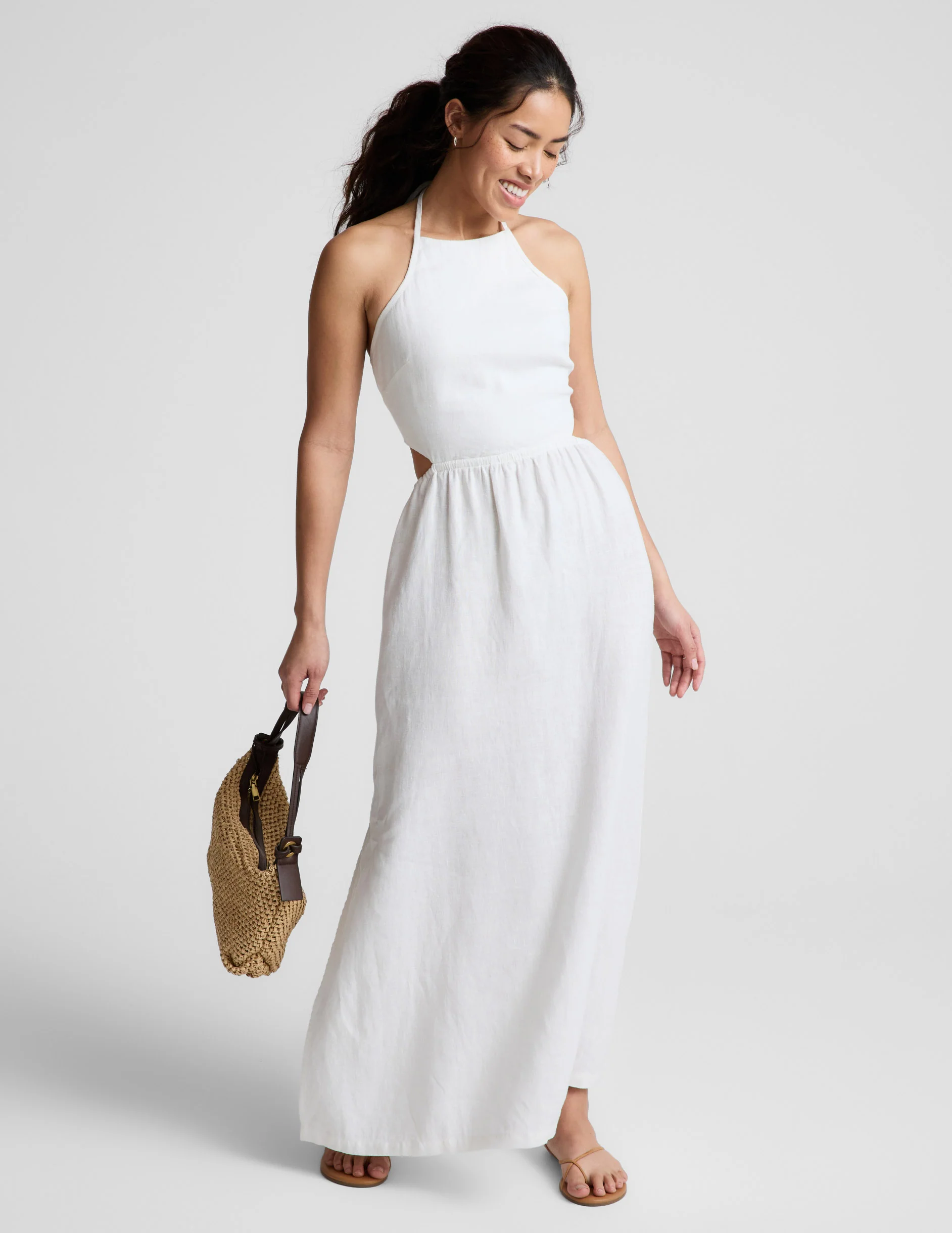 SoftWash Linen Halter Dress - Image 3