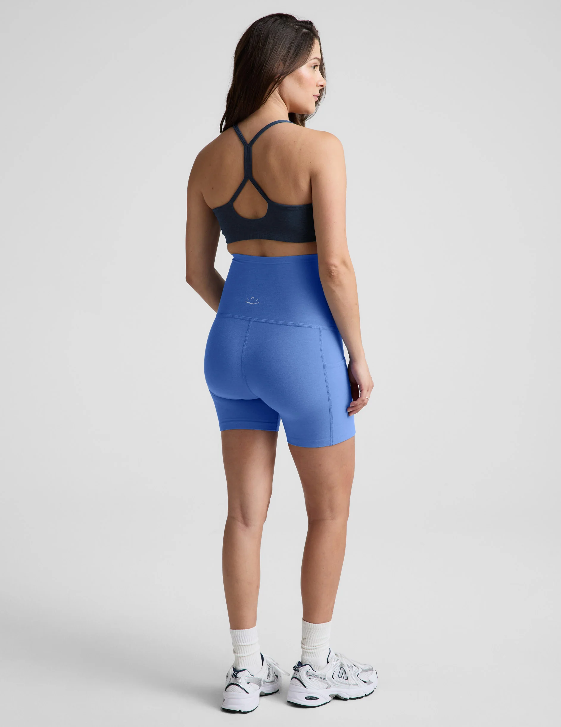 Spacedye Keep Pace 5" Maternity Pocket Biker Short - Image 4