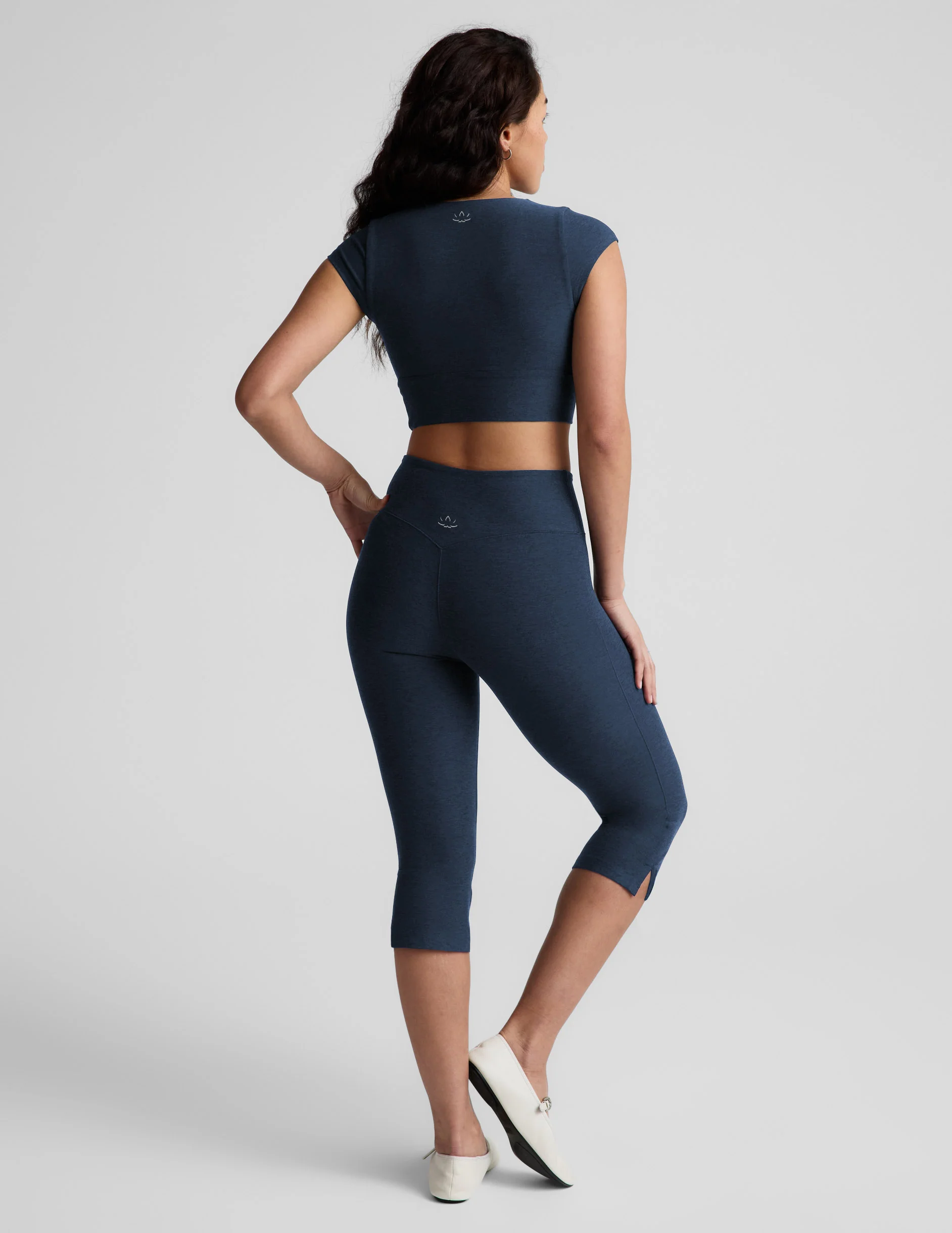 Spacedye Mid-Rise Slit Pedal Pusher Legging - Image 2