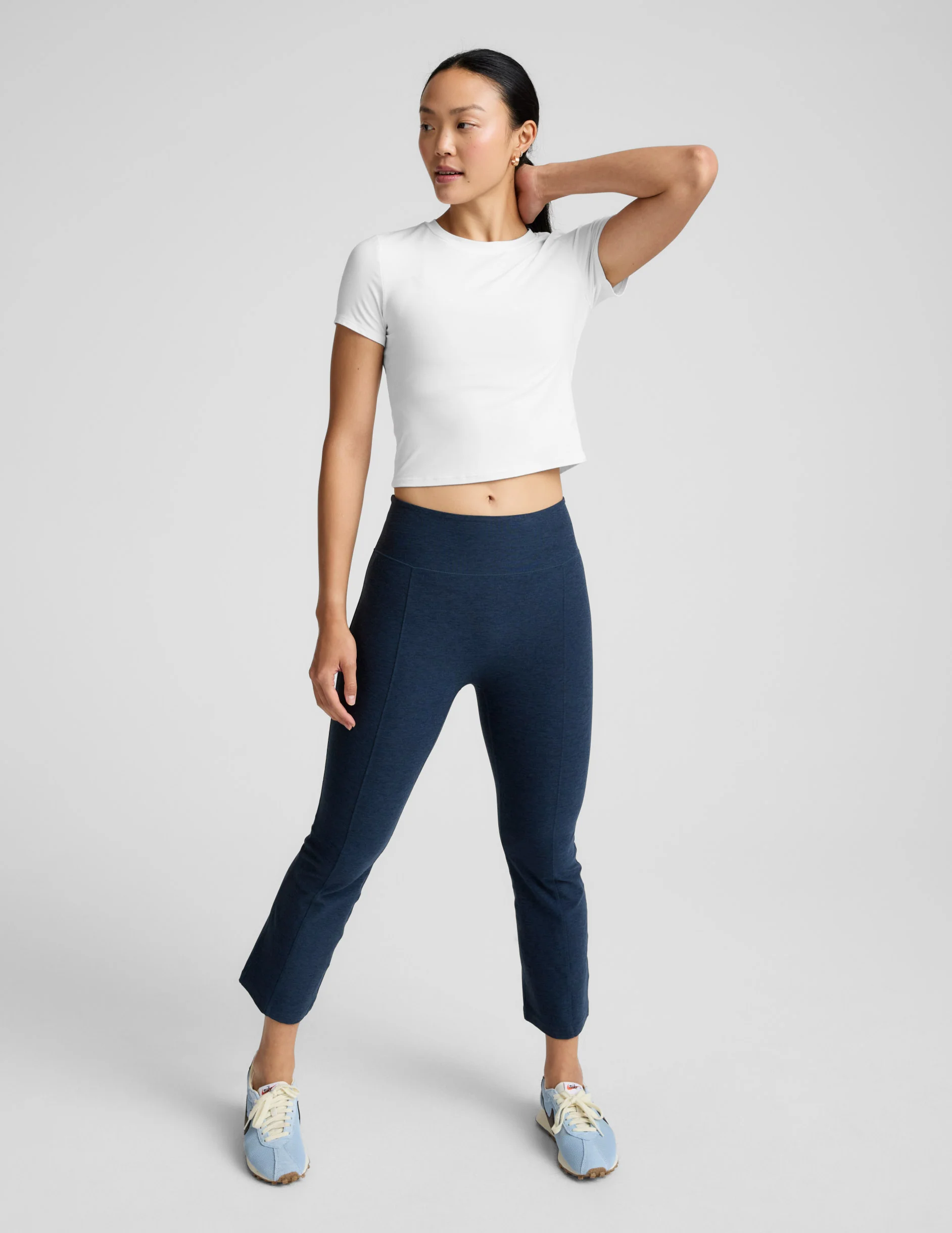 Spacedye Pintuck Kick Flare High Waisted Pant - Image 2