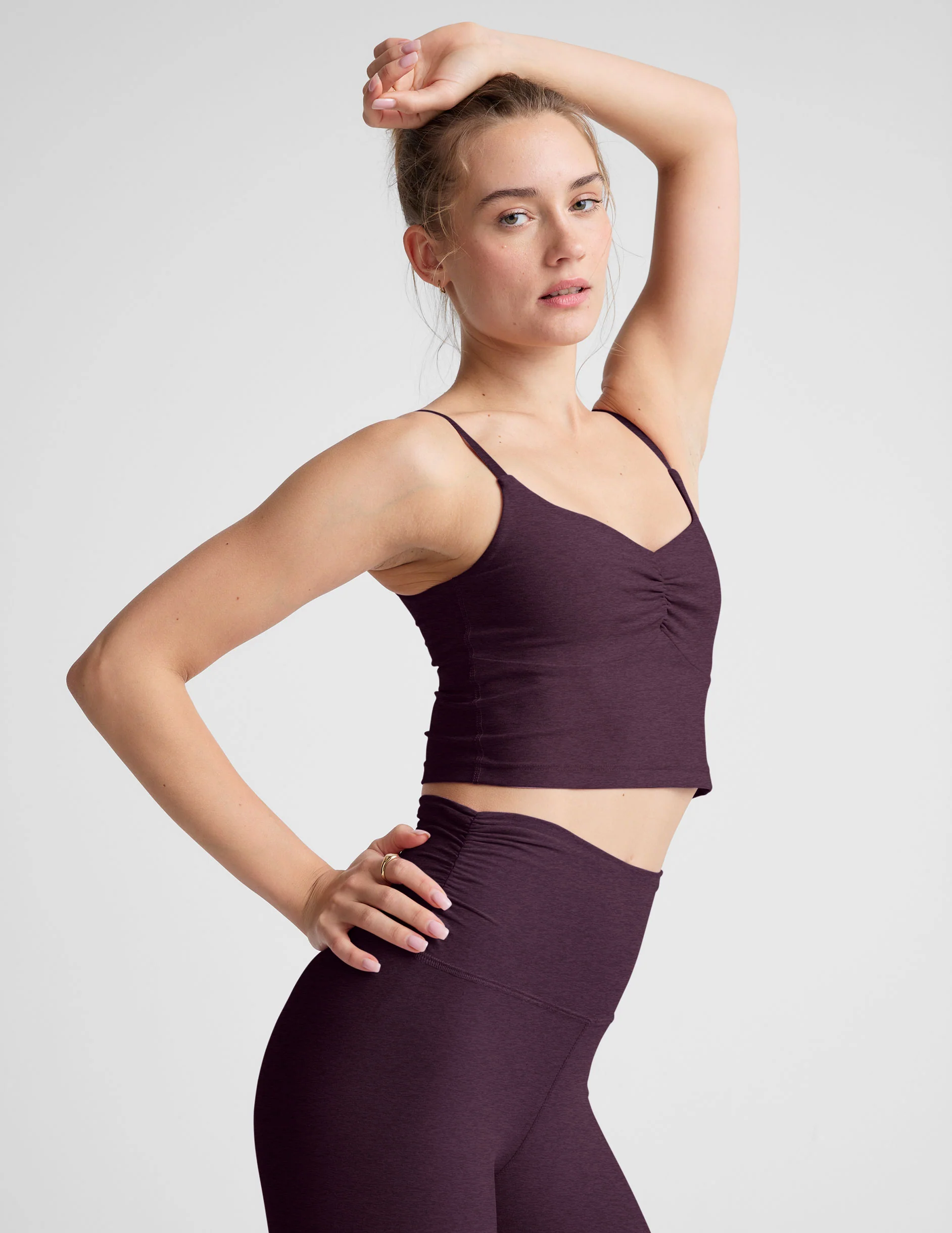 Spacedye Raise The Barre Shirred Cropped Tank - Image 3