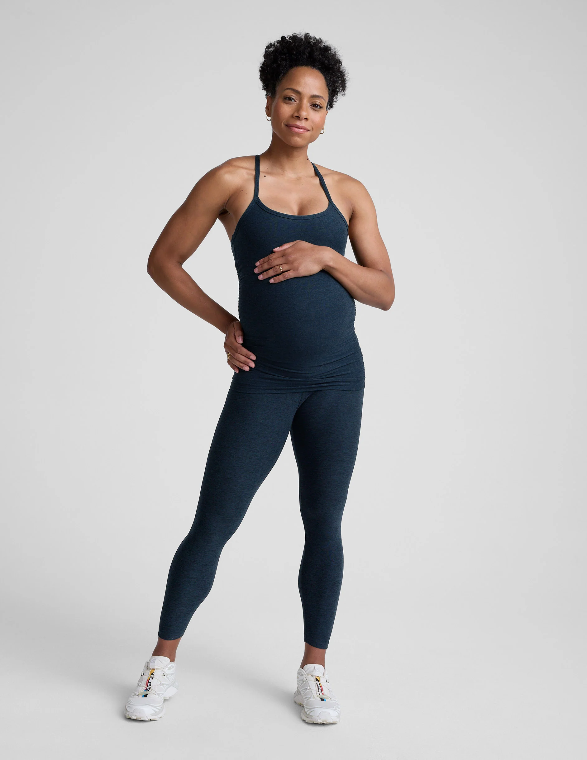Spacedye Slim Racerback Maternity Tank - Image 3