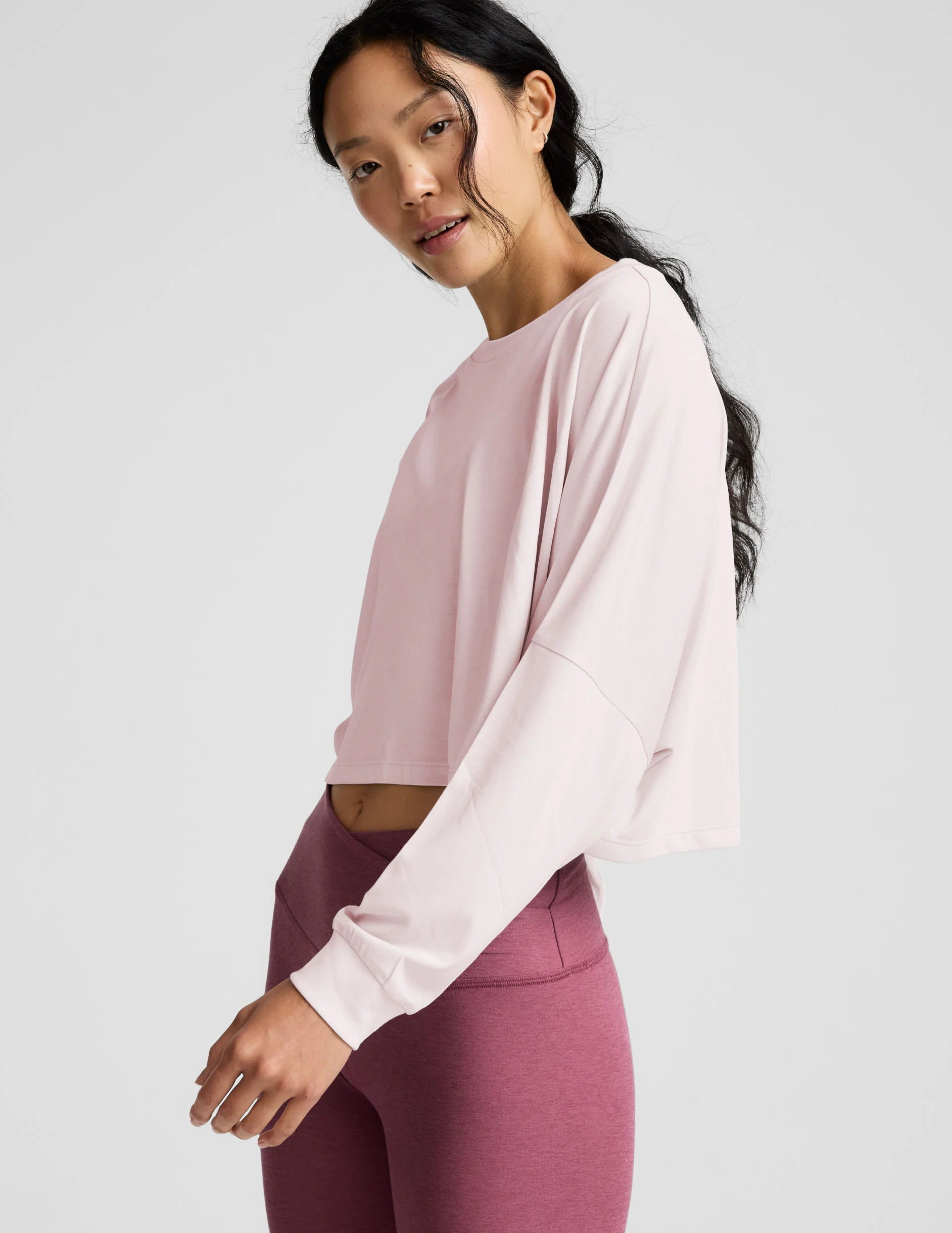 Studio Luxe Cropped Long Sleeve Tee - Image 2
