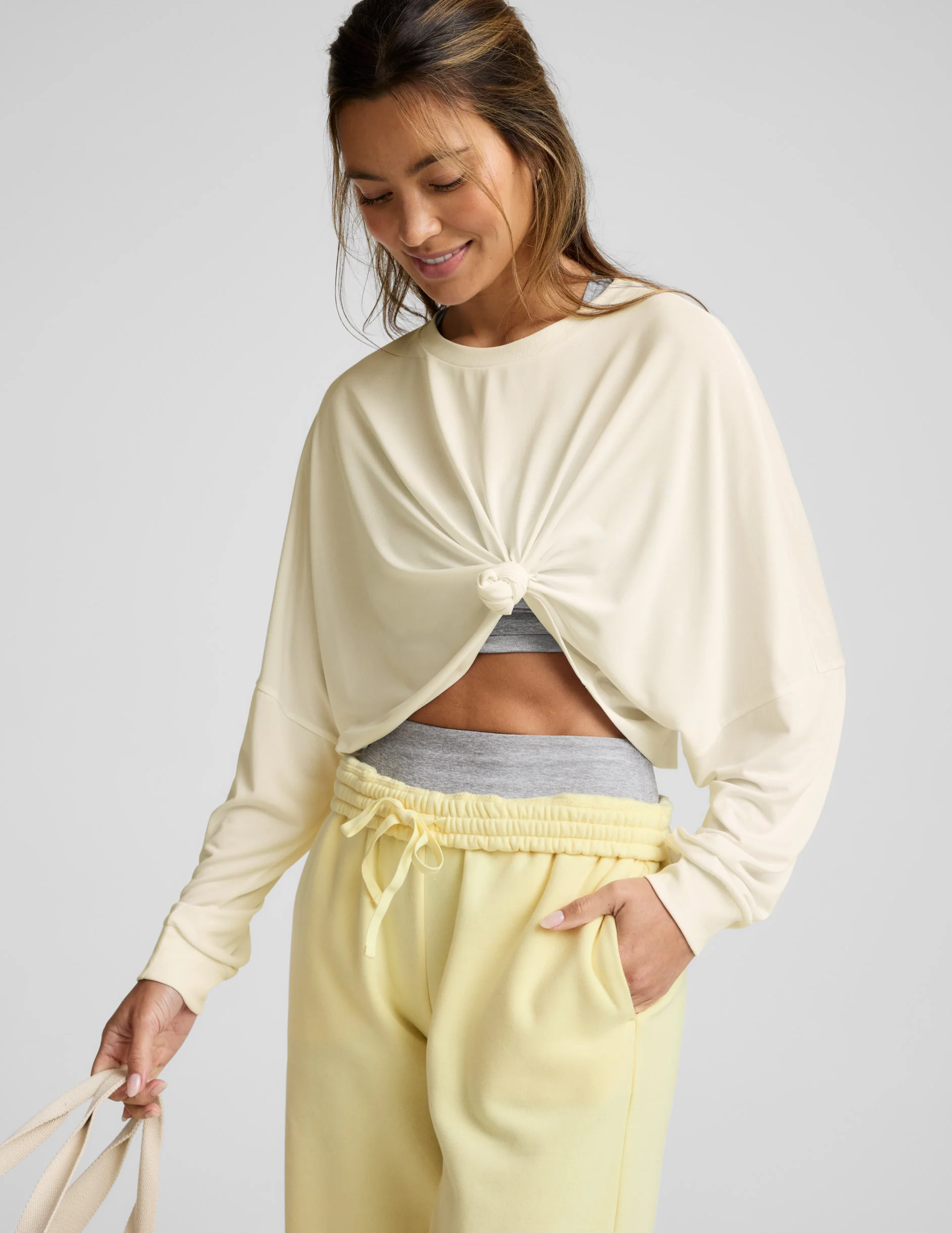 Studio Luxe Cropped Long Sleeve Tee - Image 2