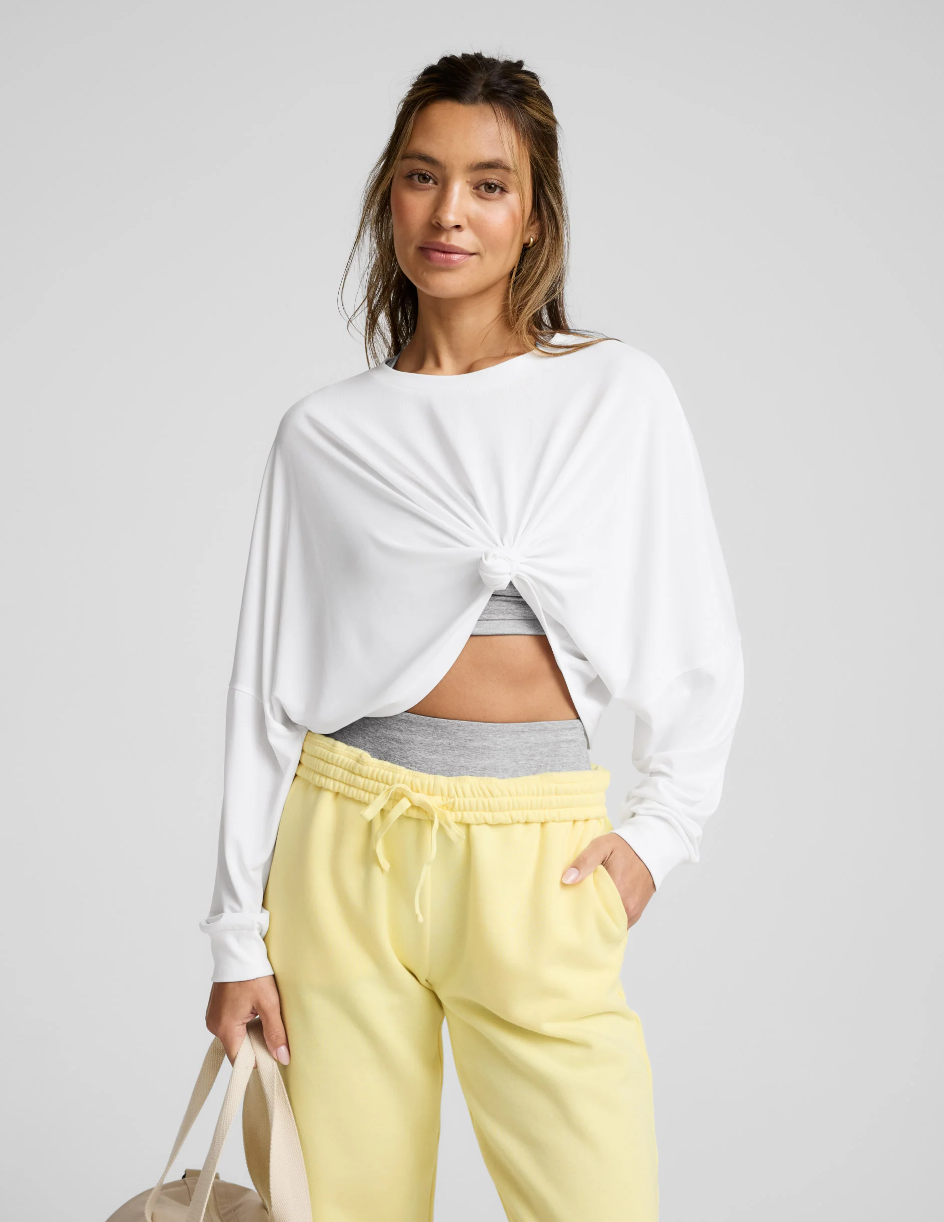 Studio Luxe Cropped Long Sleeve Tee - Image 2